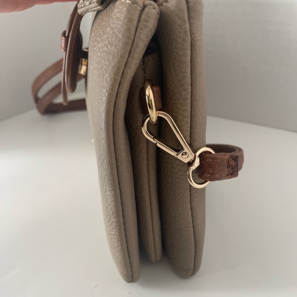 Jose Hess Danbury Mint Foldover Crossbody Bag Adjustable Removable Straps - Picture 3 of 11